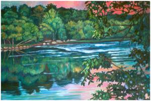 Blue Ridge Parkway Artist is Fighting with a Painting and Groundhogs...